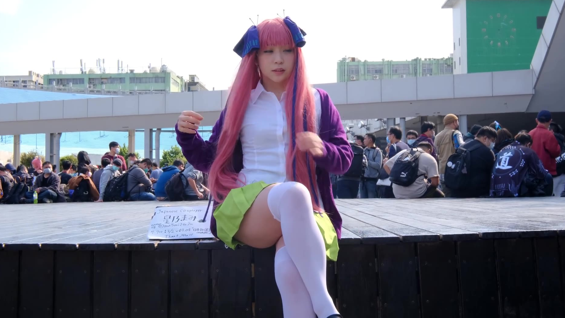 白袜骑士团集合团战了,中野二乃粉毛JK!